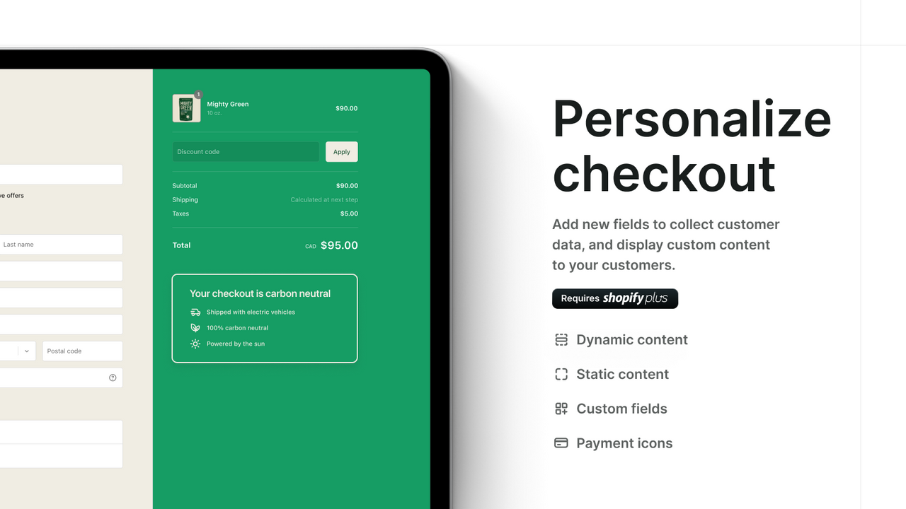 Shopify Checkout Blocks - Startup Ecommerce