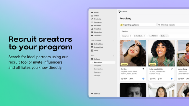 Shopify Collabs - Startup Ecommerce