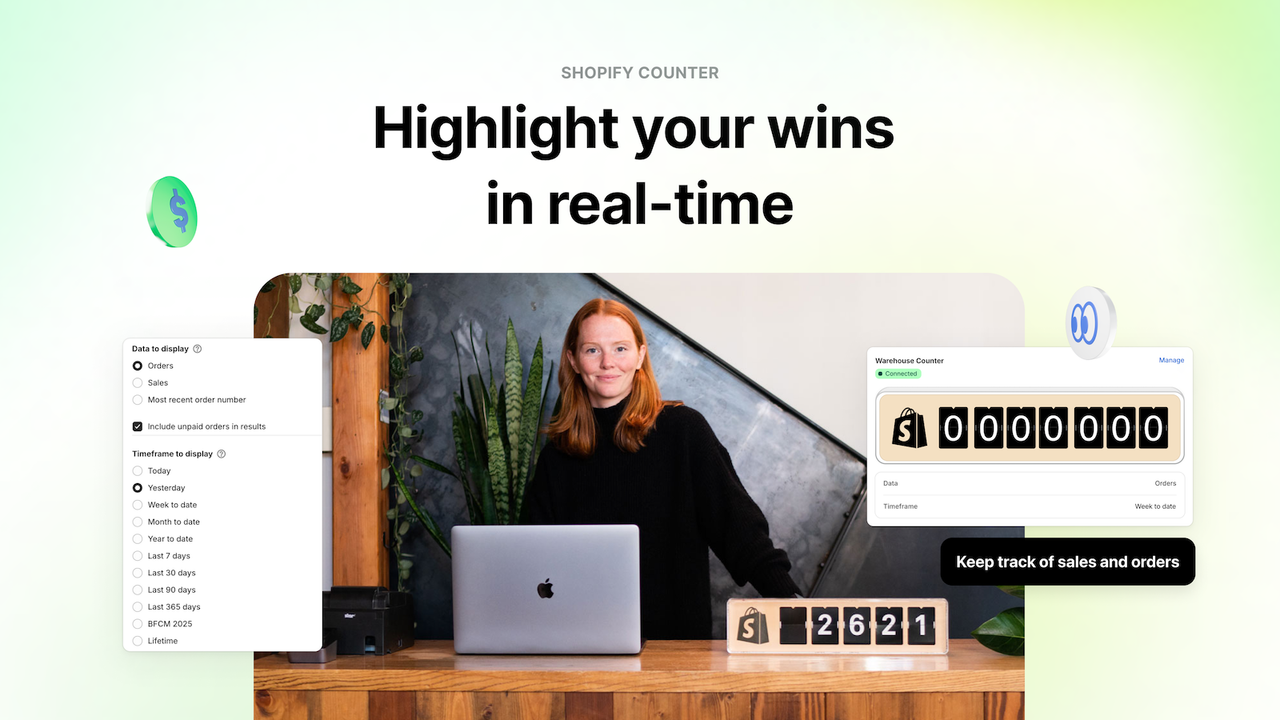 Shopify Counter - Startup Ecommerce