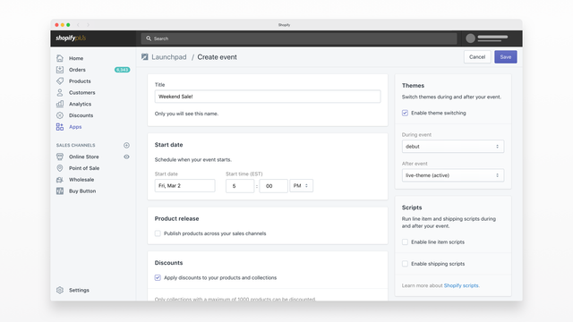 Shopify Launchpad - Startup Ecommerce